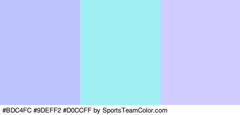 #BDC4FC #9DEFF2 #D0CCFF Colors