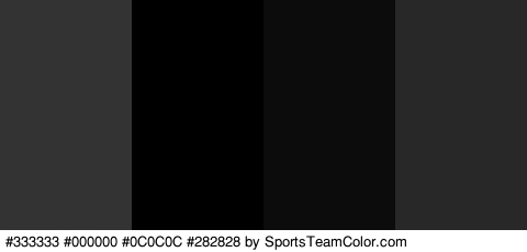 #333333 #000000 #0C0C0C #282828 Colors