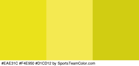 #EAE31C #F4E950 #D1CD12 Colors