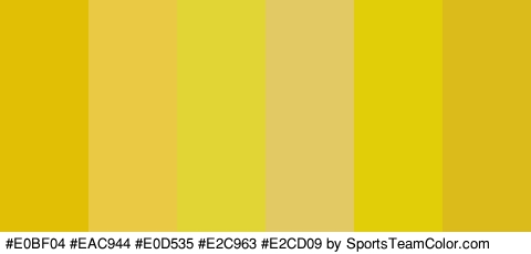 #E0BF04 #EAC944 #E0D535 #E2C963 #E2CD09 #DBBB1C Colors