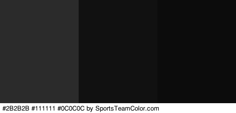 #2B2B2B #111111 #0C0C0C Colors