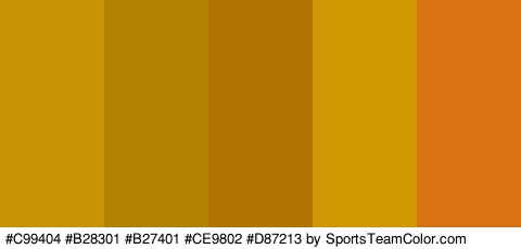 #C99404 #B28301 #B27401 #CE9802 #D87213 Colors