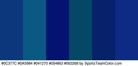 #0C377C #0A5984 #041270 #054863 #062268 #0D2B84 Colors