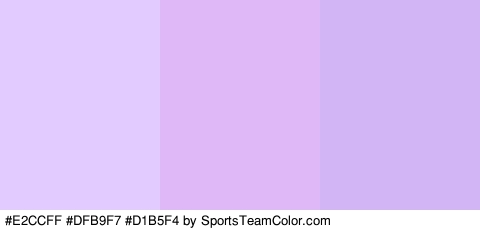 #E2CCFF #DFB9F7 #D1B5F4 Colors