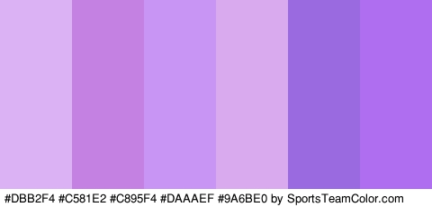 #DBB2F4 #C581E2 #C895F4 #DAAAEF #9A6BE0 #AE6EEF Colors