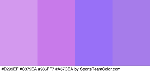 #D299EF #C879EA #986FF7 #A67CEA Colors