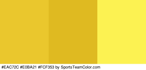 #EAC72C #E0BA21 #FCF353 Colors