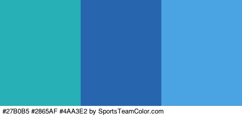 #27B0B5 #2865AF #4AA3E2 Colors