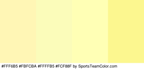 #FFF6B5 #FBFCBA #FFFFB5 #FCF88F Colors