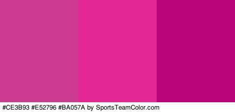 #CE3B93 #E52796 #BA057A Colors