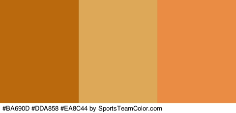 #BA690D #DDA858 #EA8C44 Colors