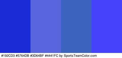 #192CD3 #5764DB #3D64BF #4441FC Colors