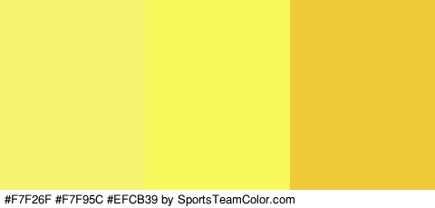 #F7F26F #F7F95C #EFCB39 Colors