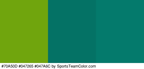 #70A50D #047265 #047A6C Colors