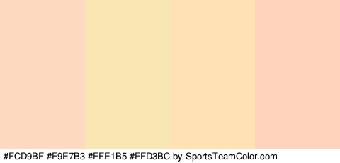 #FCD9BF #F9E7B3 #FFE1B5 #FFD3BC Colors