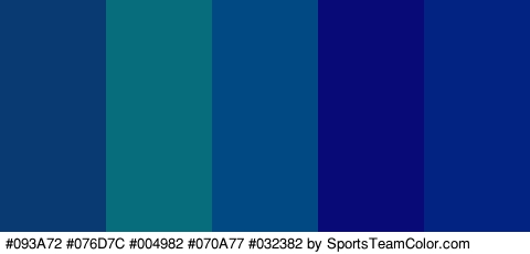 #093A72 #076D7C #004982 #070A77 #032382 Colors