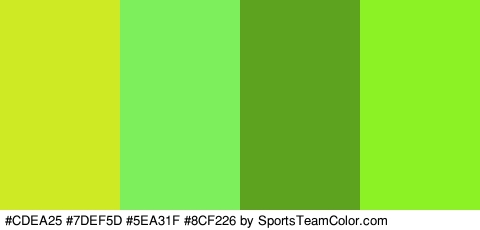 #CDEA25 #7DEF5D #5EA31F #8CF226 Colors