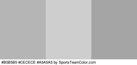 #B5B5B5 #CECECE #A5A5A5 Colors