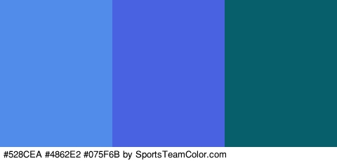 #528CEA #4862E2 #075F6B Colors