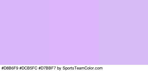 #D8B6F9 #DCB5FC #D7BBF7 Colors