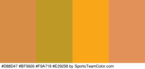 #D88D47 #BF9926 #F9A718 #E29258 Colors