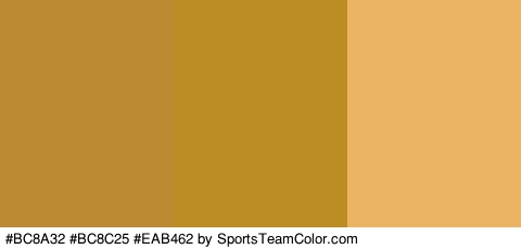 #BC8A32 #BC8C25 #EAB462 Colors