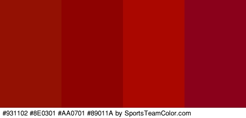 #931102 #8E0301 #AA0701 #89011A Colors