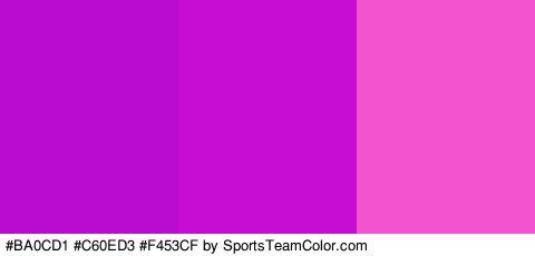 #BA0CD1 #C60ED3 #F453CF Colors