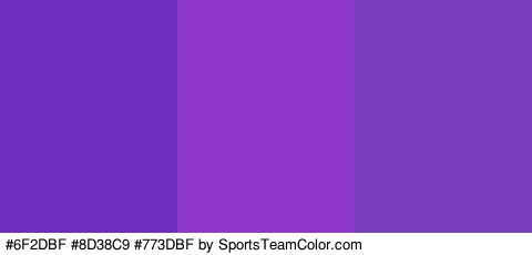 #6F2DBF #8D38C9 #773DBF Colors