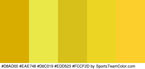 #D8AD00 #EAE748 #D6C019 #EDD523 #FCCF2D Colors