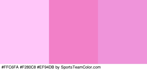 #FFC6FA #F280C8 #EF94DB Colors