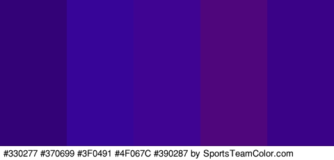 #330277 #370699 #3F0491 #4F067C #390287 Colors