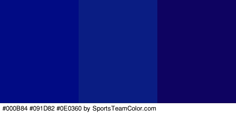 #000B84 #091D82 #0E0360 Colors