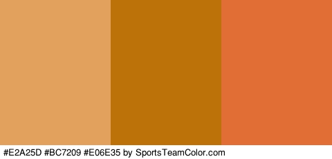 #E2A25D #BC7209 #E06E35 Colors