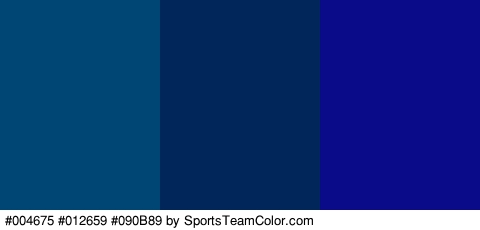 #004675 #012659 #090B89 Colors