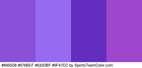 #8950D8 #976BEF #632DBF #9F47CC Colors