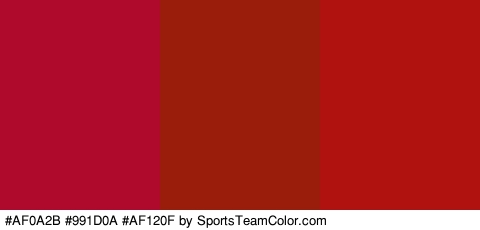 #AF0A2B #991D0A #AF120F Colors