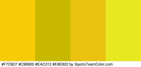 #F7CB07 #C9B800 #EAC312 #E8E822 Colors