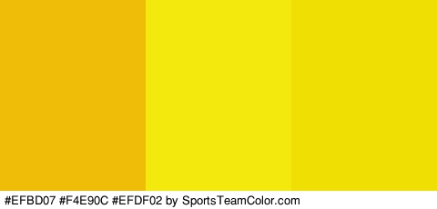 #EFBD07 #F4E90C #EFDF02 Colors