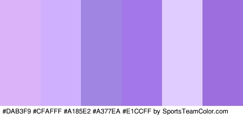 #DAB3F9 #CFAFFF #A185E2 #A377EA #E1CCFF #9D6EDD Colors