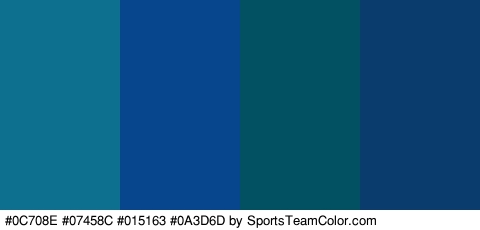 #0C708E #07458C #015163 #0A3D6D Colors