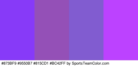 #873BF9 #9550B7 #815CD1 #BC42FF Colors