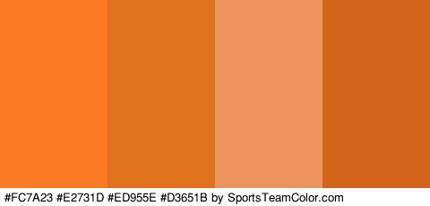 #FC7A23 #E2731D #ED955E #D3651B Colors