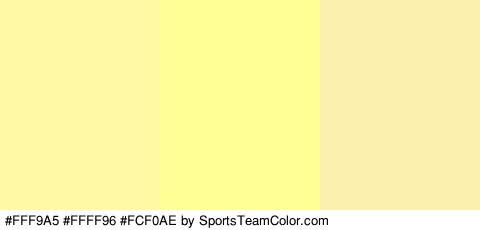 #FFF9A5 #FFFF96 #FCF0AE Colors