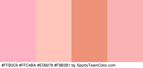 #FFB2C6 #FFC4BA #ED9278 #F9B2B1 Colors