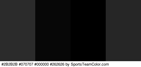 #2B2B2B #070707 #000000 #262626 Colors