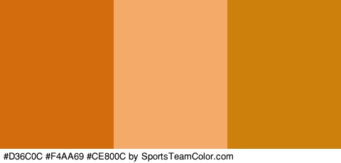 #D36C0C #F4AA69 #CE800C Colors