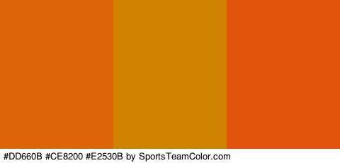 #DD660B #CE8200 #E2530B Colors