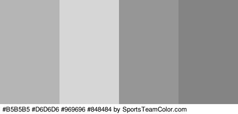 #B5B5B5 #D6D6D6 #969696 #848484 Colors