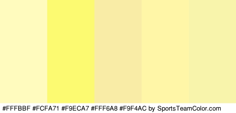 #FFFBBF #FCFA71 #F9ECA7 #FFF6A8 #F9F4AC Colors